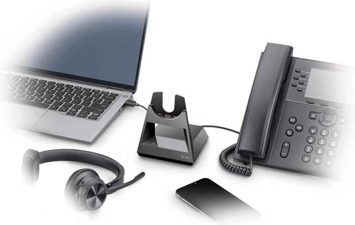 Image du produit Poly HP Voyager 4310-M Microsoft Teams Certified USB-C Headset with charge stand, Kabellos, Büro/Cal (Sans fil, USB-C)