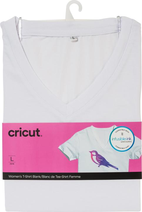 Actual product image Cricut T-Shirt Infusible Ink Women Size L, White