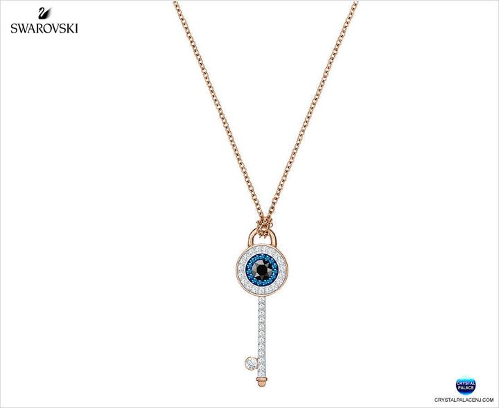 Swarovski Duo Eye Halskette (Edelstahl)