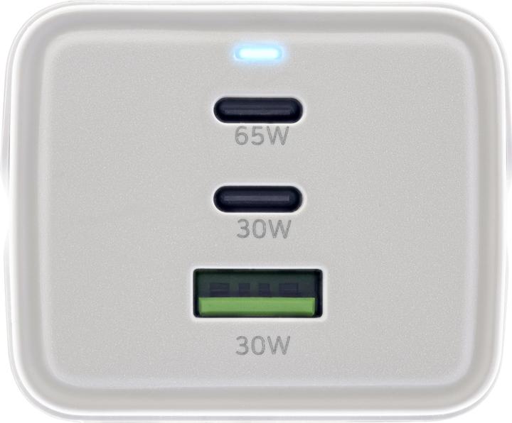Produktbild InLine USB Netzteil, 65W Ladegerät, 2x USB-C + 1x USB-A, mit Schutzkontaktbuchse und 1,5m Kabel, PD (65 W)