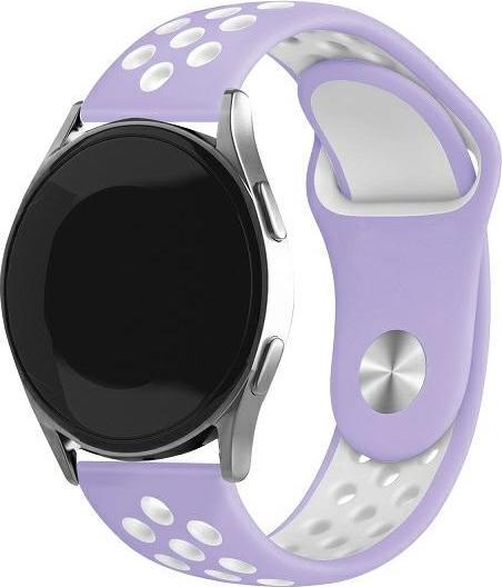Actual product image Beline pasek Watch 20mm Sport Silicone fioletowo-biały purple/white box (20 mm, Silicone, Plastic)
