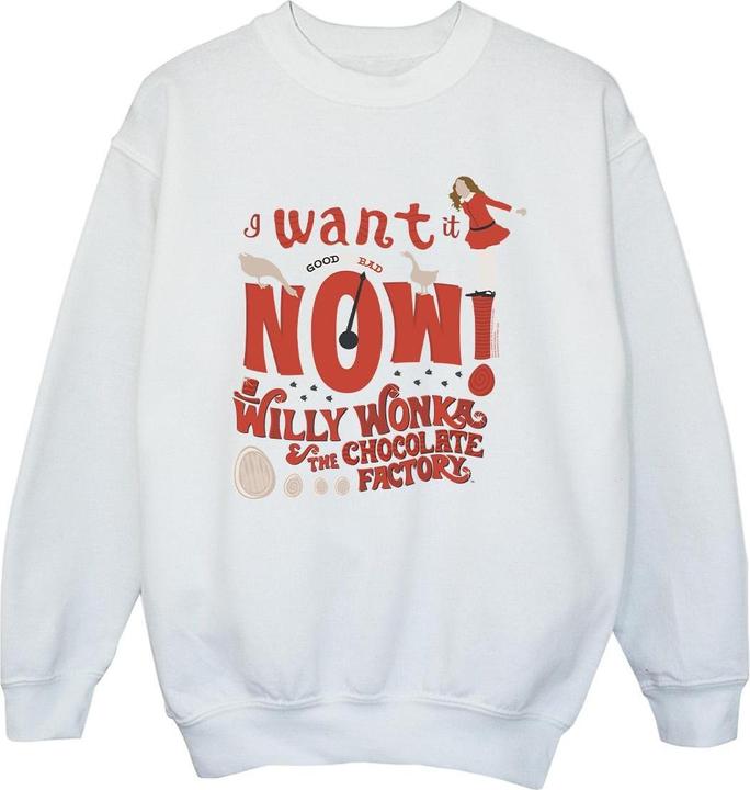 Image du produit Willy Wonka & the Chocolate Factory - Sweat VERRUCA SALT WANT IT NOW - Fille (104)