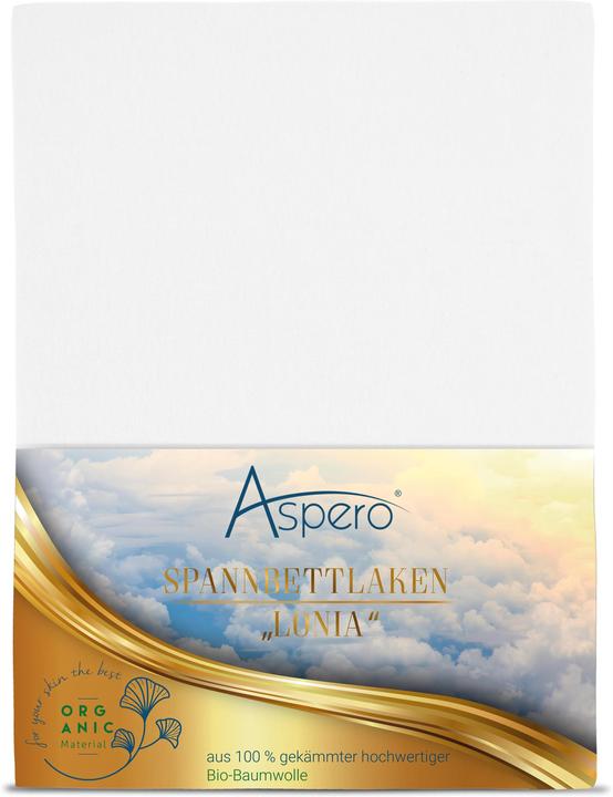Actual product image Aspero Organic Cotton Fitted Sheet Minas (200 x 200 x 35 cm)