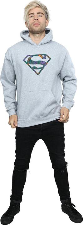 Produktbild Superman Floral Logo 1 Kapuzenpullover (L)