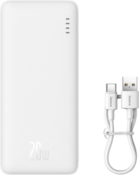 Baseus OS-Baseus Airpow Banca di potenza a ricarica rapida 30000mAh, 20W - Bianco (20 W)