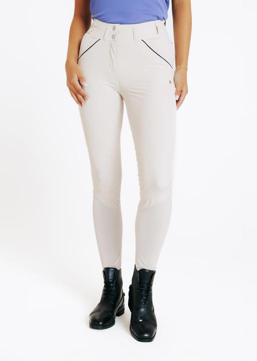 Actual product image Fouganza Women's Ultra-Lightweight Horse Riding Jodhpurs - Beige (XL)