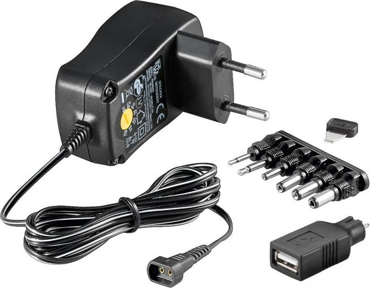 Actual product image Goobay 3 V - 12 V Universal-Netzteil 0.6 A