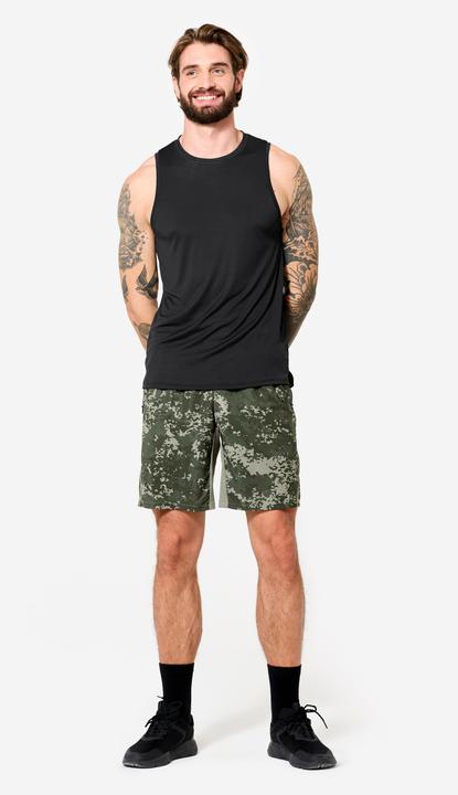 Actual product image Domyos Shorts Reissverschlusstaschen - khaki (L)