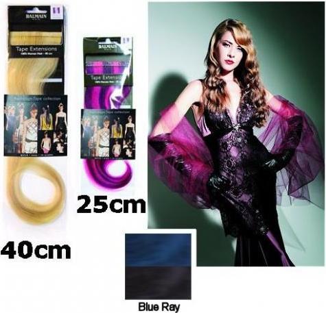 Produktbild Balmain Tapeextensions 25cm blue ray 2 Stück Echthaar (Blue, 25 cm)