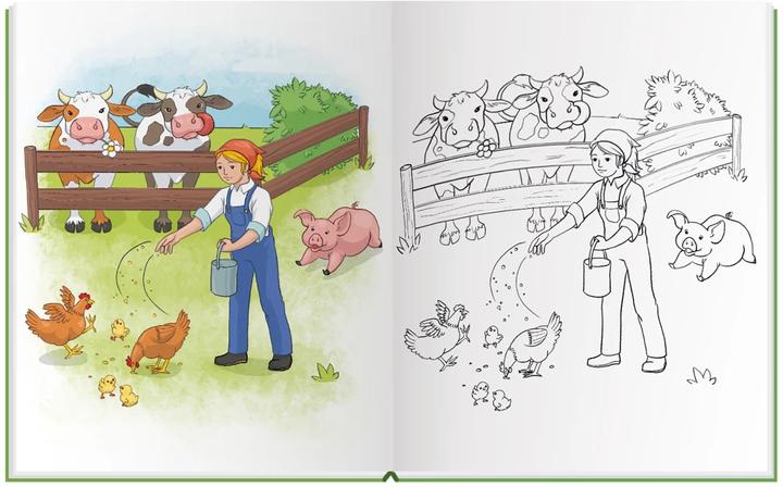 Actual product image Colouring book 'Farm