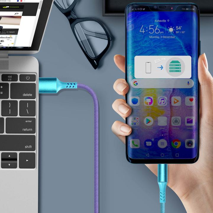 Image du produit Avizar Câble de charge USB-C Rainbow (1 m)