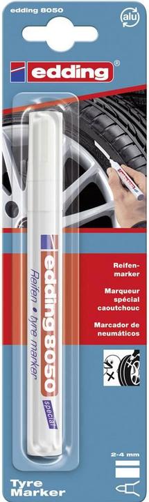 Immagine prodotto Edding Marcatore di pneumatici (Bianco, 4 mm, 1 x)