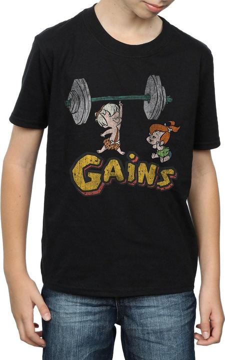 Immagine prodotto The Flintstones Bam Bam Gains Distressed Maglietta Ragazzi (152, 158)