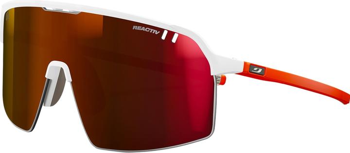 Produktbild Julbo Intensity Weiss Neonorange REACTIV 03 High Contrast (Weiss, neonorange matt, Rot)