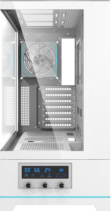 Image du produit Darkflash Tech Darkflash DY451 PRO boîtier d'ordinateur avec ventilateur (blanc) (mATX, ITX, ATX)