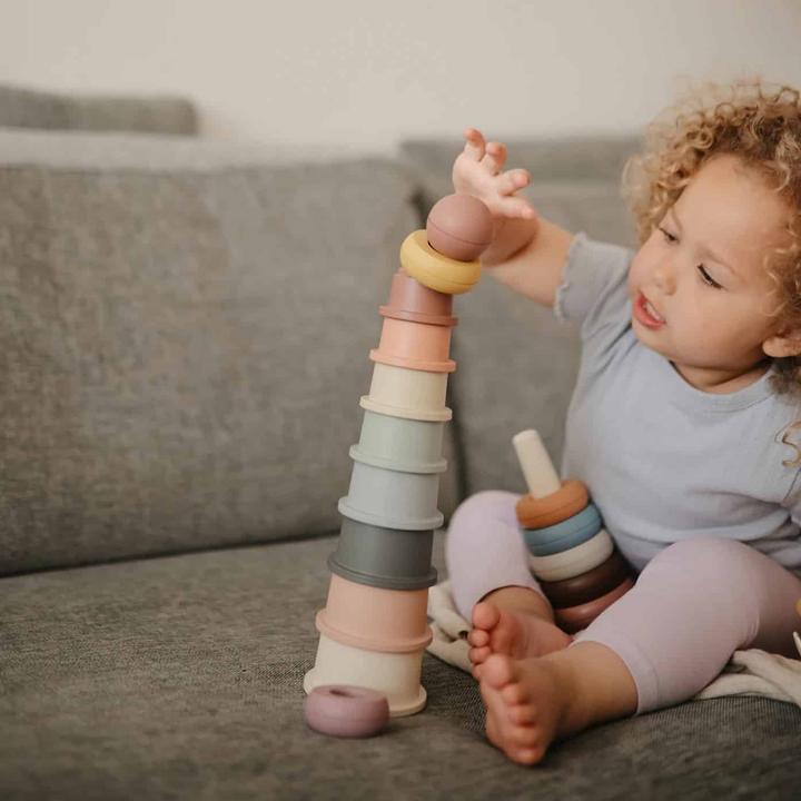 Actual product image Mushie Stacking tower