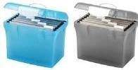 Immagine prodotto Elba Cartella sospesa Class'N Go, blu traslucido in PP, maniglia di trasporto ergonomica, con linguette
