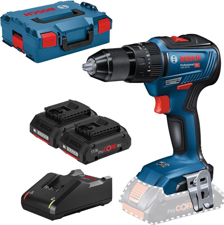 Actual product image Bosch Professional GSB 18V 55 (Rechargeable battery operated)