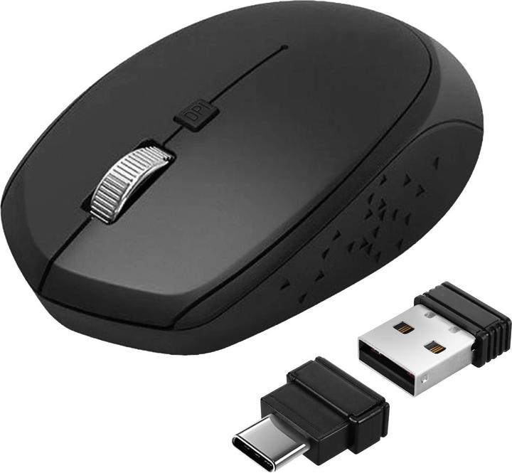 Produktbild Akashi Kabellose Maus + USB-C- und USB-Adapter (Kabellos)