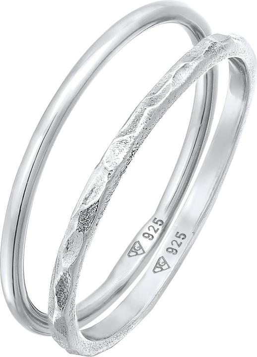 Elli Ring Stapelringe Stacking Bandring 2er Set 925 Silber