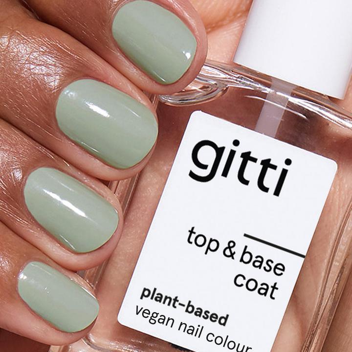 Actual product image Gitti Matte Top & Base Coat Vegan Nail Care (Matte Top & Base Coat Vegan Nail Care, Base coat)