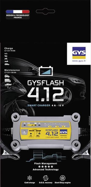 Produktbild GYS Ladegerät FLASH 4.12 (12V, 4 A)