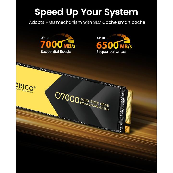 Produktbild Orico 4TB O7000 M.2 NVMe 2280 R7000:W6500 (4000 GB, M.2 2280)