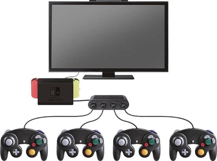 Produktbild Steelplay GameCube Controller Adapter -neliporttinen adapteri, Switch (Switch)