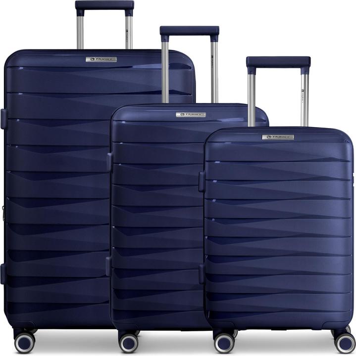 Actual product image Franky London 4-wheel suitcase set 3-piece with expansion fold (187 l, XL (from 140l))