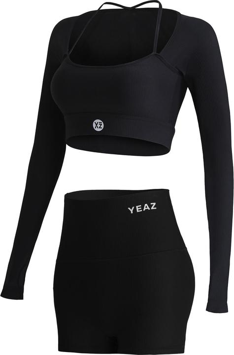 Yeaz CLUB LEVEL SET Long Top Shorts L (Black) (L)