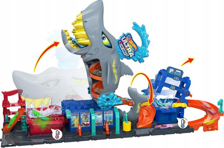 Produktbild Hot Wheels City Ultimative Hai Auto-Waschanlage