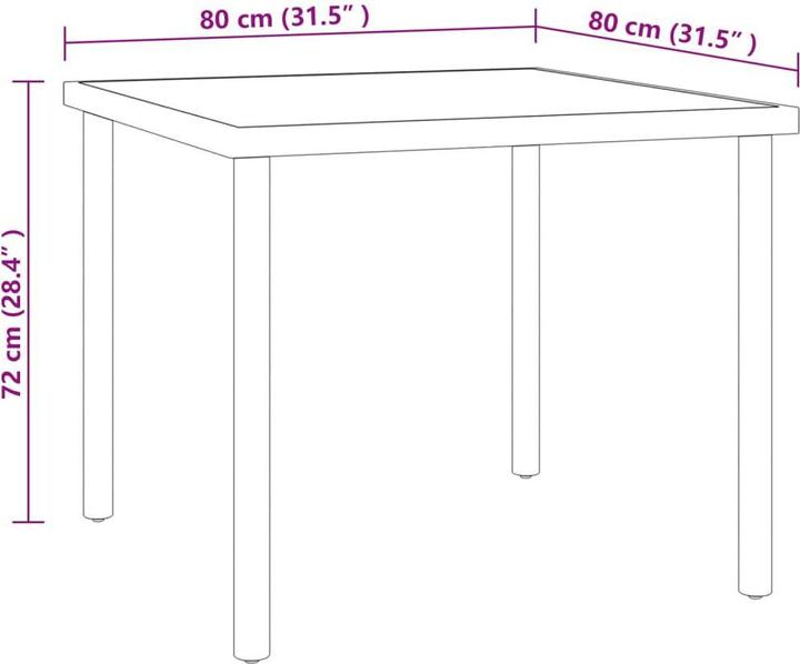 Actual product image VidaXL Flin (80 cm)