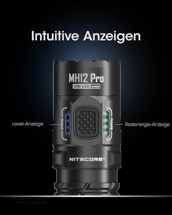 Actual product image Nitecore MH12 Pro - 3300 lumen, UHi 40 LED (13.80 cm, 3300 lm)