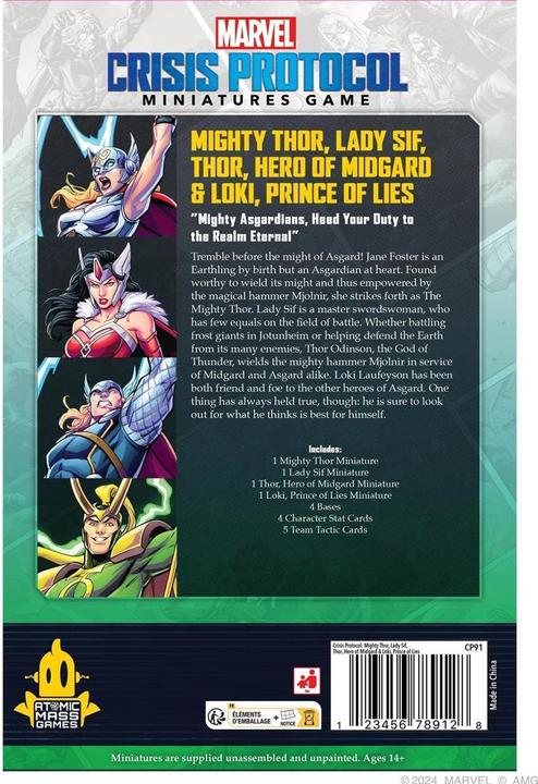Immagine prodotto Atomic Mass Games Protocollo di Crisi Marvel - Mighty Thor, Lady Sif