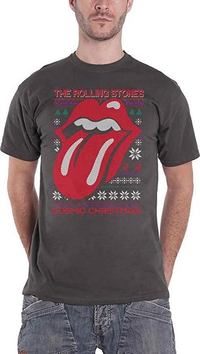 Actual product image The Rolling Stones Unisex Adult Cosmic Christmas T-Shirt (XL)