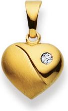 Produktbild Natsumi Schmuck Anhänger Herz Diamant Gold 18K/750 (750/18 K Gelbgold)