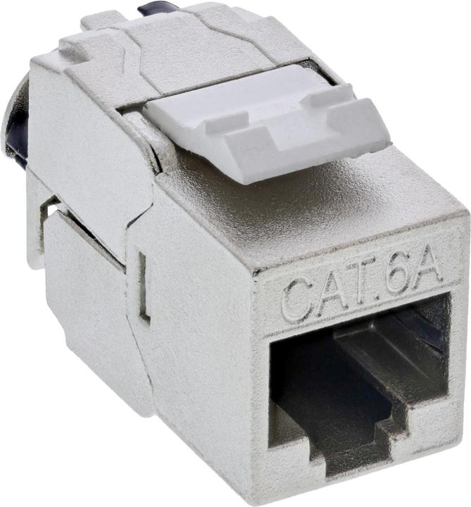 Image du produit InLine Keystone RJ45 femelle Slim, SNAP-In, Cat.6A, serre-câble intégré (Module Keystone)
