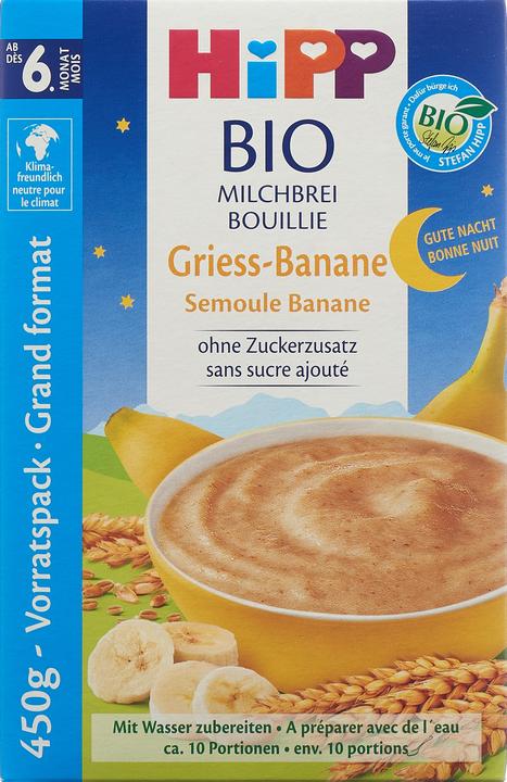 Actual product image Hipp Good Night Semolina Banana (450 g)