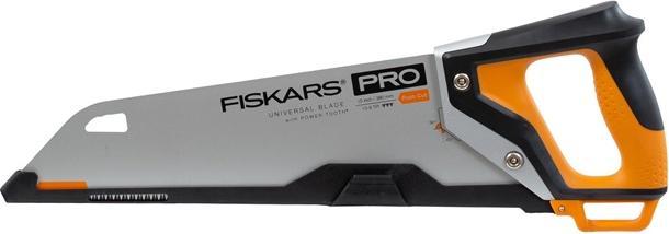 Actual product image Fiskars Pro hand saw for wood, laminate and PVC, saw blade length: 38 cm, 9 TPI, Black/Orange, PowerT