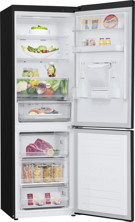 Actual product image LG GBF61BLHMN Combined refrigerator, Class E, 340L, Wi-Fi, No frost, Black (340 l)