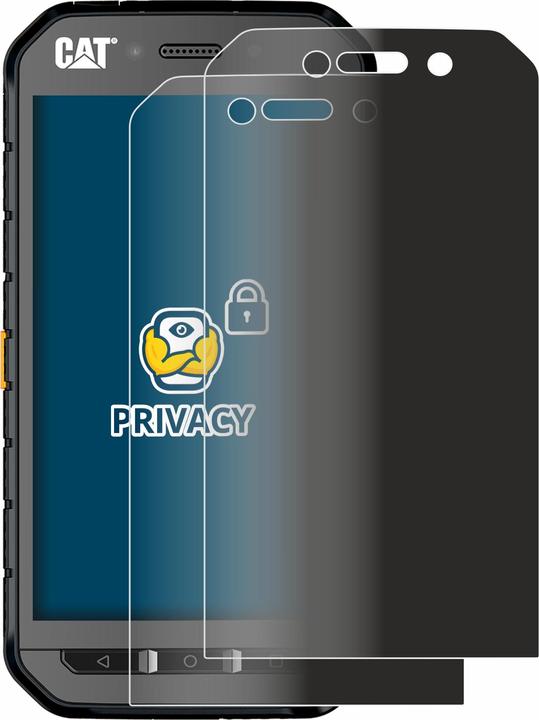 Productafbeelding BROTECT Anti-spionnetje privacyfolie Beschermfolie tegen blauw licht (2 Stuk, CAT S41)