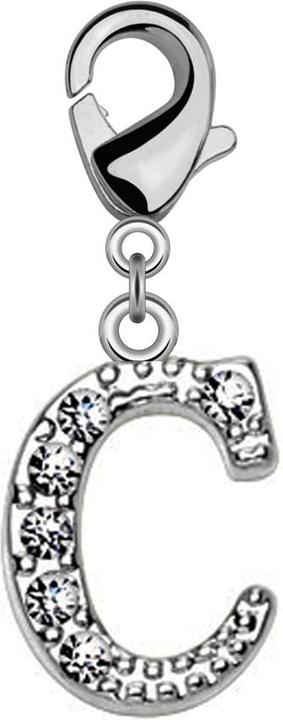 Immagine prodotto Star Piercing Ciondolo con lettera C in cristallo (Ottone)
