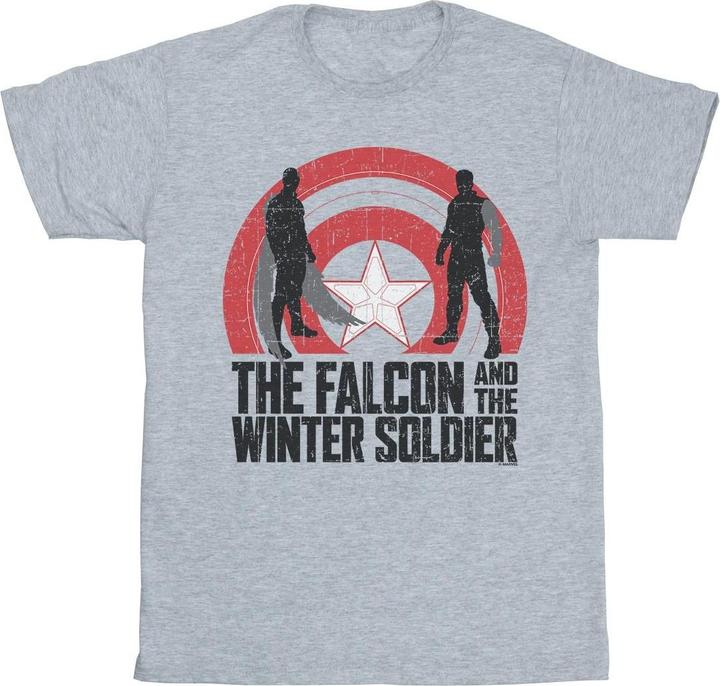 Immagine prodotto The Falcon And The Winter Soldier Shield Silhouettes Maglietta Uomo (5XL)