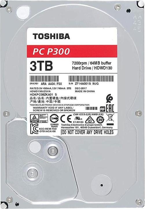 Image du produit Toshiba P300 (3 To, 3.5", CMR)