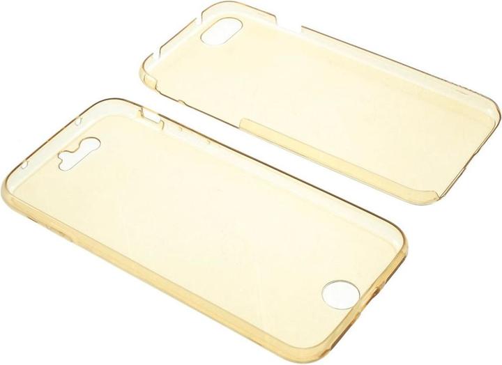 Produktbild König Design Apple iPhone SE 2020 Full Body 360 Silikon Schutzhülle Handyhülle Hülle Gold (Apple iPhone SE (2nd Gen))
