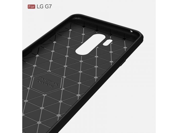 Actual product image Screenguard LG G7 ThinQ Cover Carbon Brushed Soft TPU (G7 ThinQ)