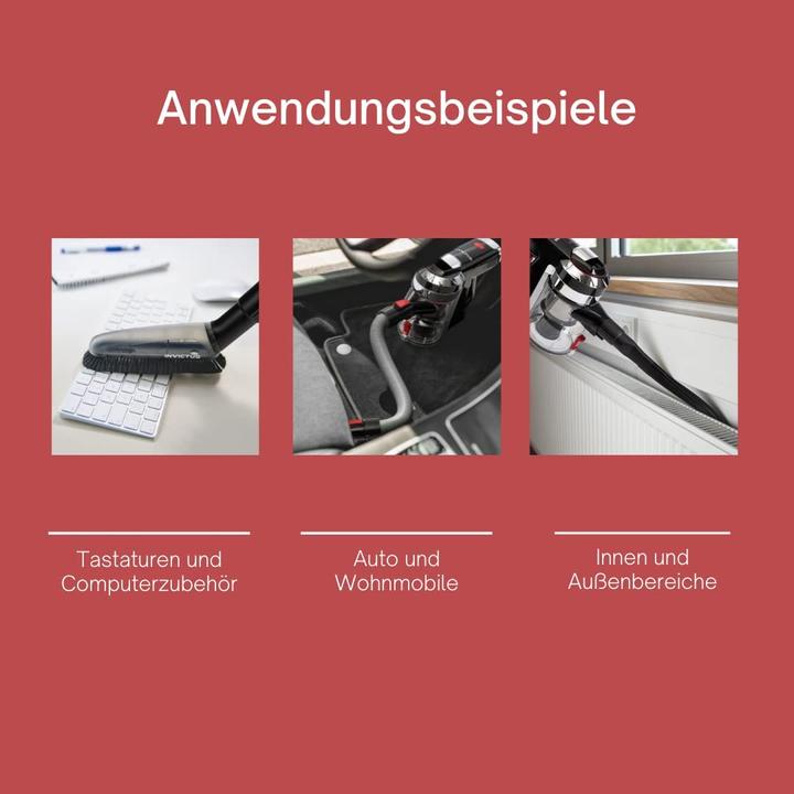 Actual product image Genius X9 cordless vacuum cleaner, set 14 pcs.
