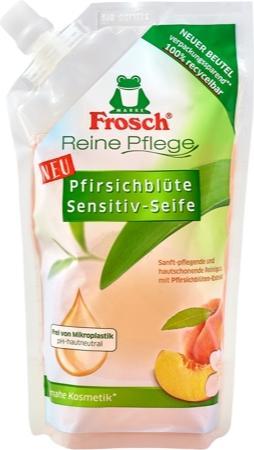 Produktbild Frosch Sensitiv Seife Peach Blossom (Handseife Nachfüllpackung, 500 ml)