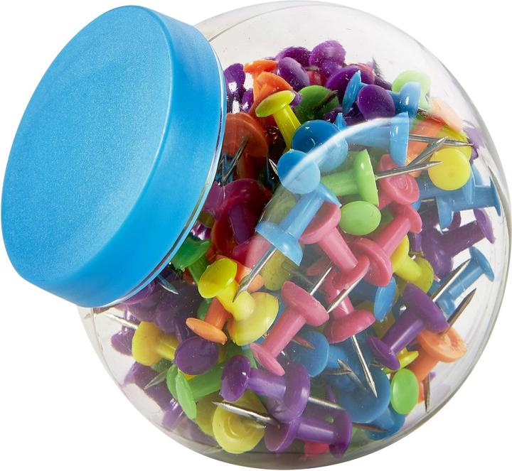 Actual product image Magni Pinboard pins neon colours 150 pcs, mixed colours