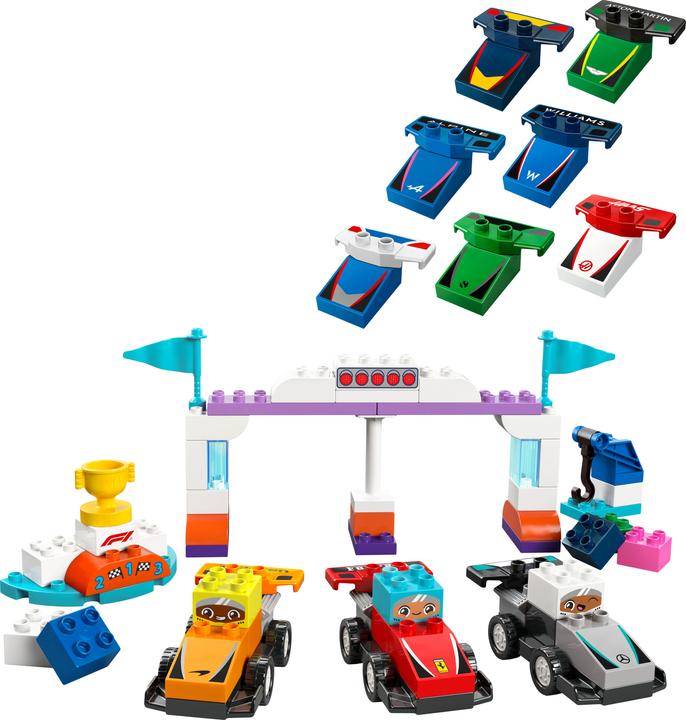 Actual product image LEGO F1 Team Rennautos mit Rennfahrern (10445)